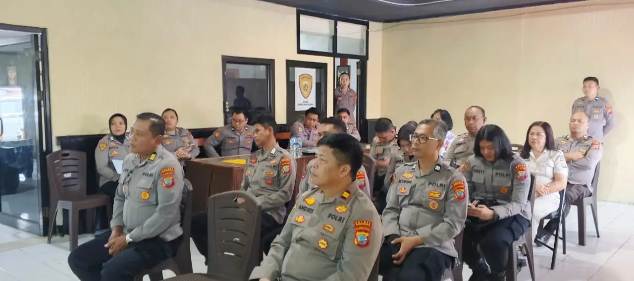 Supervisi Biro SDM Polda Sulut, Perkuat Tata Kelola SDM di Polres Minahasa